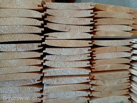 Deska elewacyjna półbal,  świerk europejski/skandynawski.  MOŻLIWY TRANSPORT