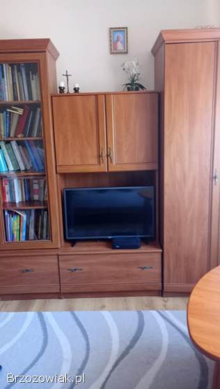 Sprzedam meblościankę w dobrym stanie,  z witryną.  Widoczne ślady użytkowania.