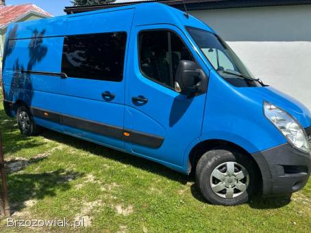 Renault Master 2,  3 DCI 165 KM brygadówka L3 H2 7-osobowa salon Polska