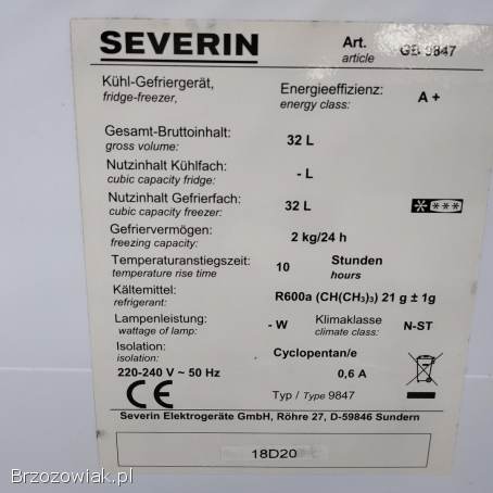 Zamrażarka Severin
