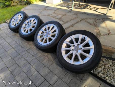 Alufelgi 16 5x112 opony letnie 205/55R16 ori Audi A3 pasujące do Seat VW Skoda