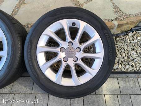 Alufelgi 16 5x112 opony letnie 205/55R16 ori Audi A3 pasujące do Seat VW Skoda