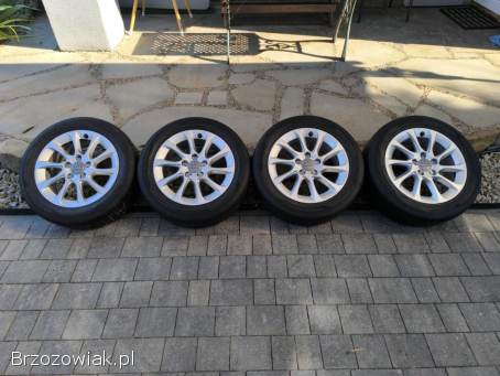 Alufelgi 16 5x112 opony letnie 205/55R16 ori Audi A3 pasujące do Seat VW Skoda