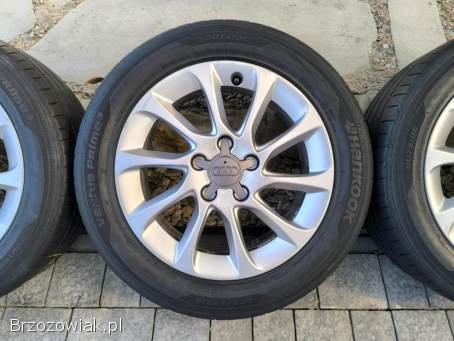 Alufelgi 16 5x112 opony letnie 205/55R16 ori Audi A3 pasujące do Seat VW Skoda
