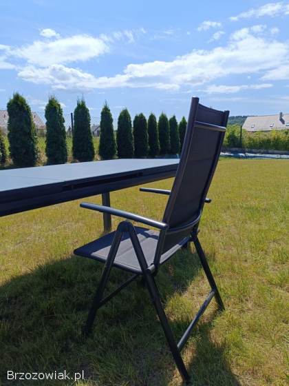 Stół ogrodowy plus sześć krzeseł/ poduchy na krzesła gratis