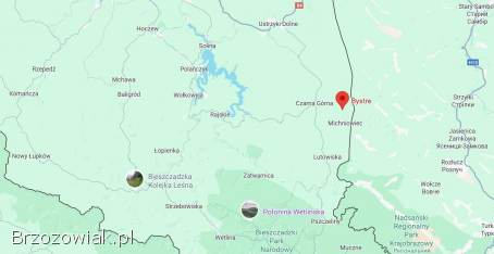 Bystre -  Bieszczady widokowe działki 2,  65ha