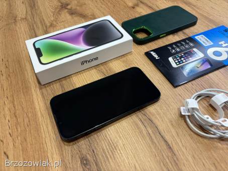 Okazja!  Iphone 14 -  Midnight!  Gwarancja!  Kondycja Baterii 100!
