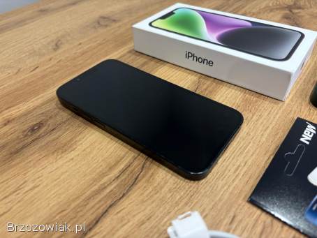 Okazja!  Iphone 14 -  Midnight!  Gwarancja!  Kondycja Baterii 100!