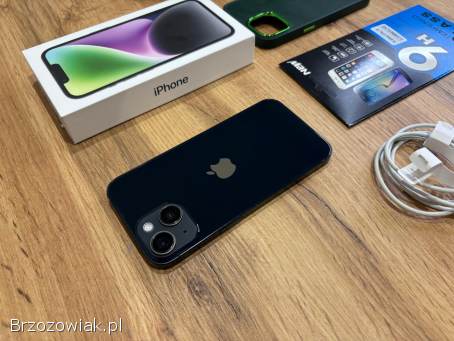 Okazja!  Iphone 14 -  Midnight!  Gwarancja!  Kondycja Baterii 100!