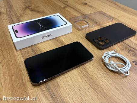 Okazja!  Iphone 14 Pro Max!  Deep Purple 128GB!  Bateria 100 Super stan!