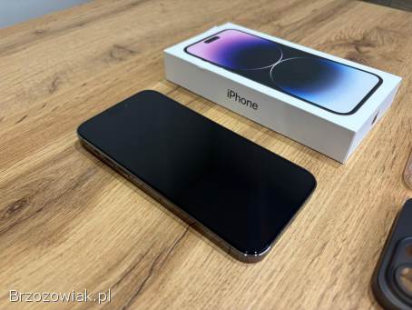 Okazja!  Iphone 14 Pro Max!  Deep Purple 128GB!  Bateria 100 Super stan!