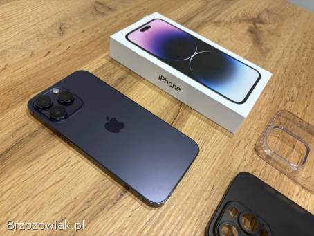 Okazja!  Iphone 14 Pro Max!  Deep Purple 128GB!  Bateria 100 Super stan!