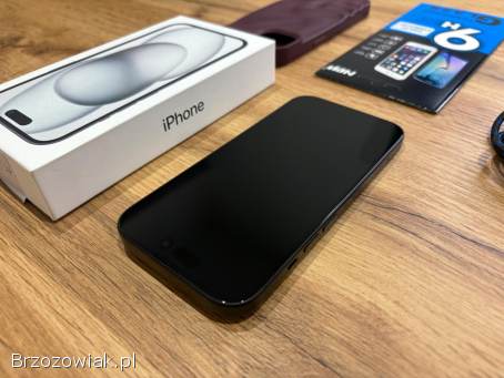 Okazja!  Piękny Iphone 15 -  Czarny!  Super Stan!  Gwarancja!