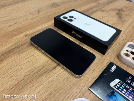 Okazja!  Iphone 13 Pro Biały/Srebrny!  Bat 100 Gwarancja!  Super Stan!