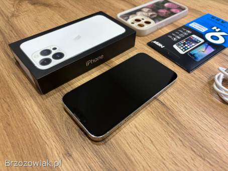 Okazja!  Iphone 13 Pro Biały/Srebrny!  Bat 100 Gwarancja!  Super Stan!