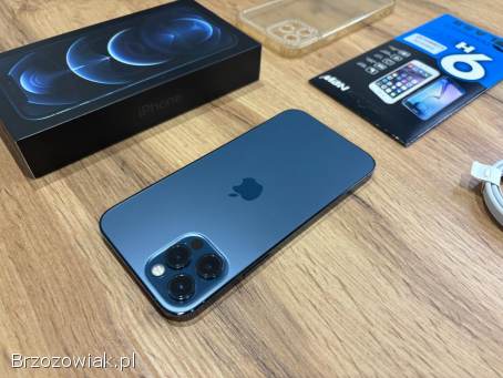 Okazja!  Iphone 12 Pro -  Pacific Blue!  Gwarancja!  Super Stan!  Bat 100