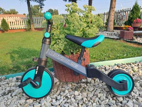 Rowerek biegowy 3w1 miętowy