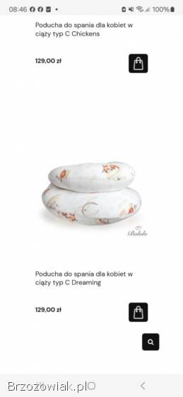 Poduszka typu C dla kobiet w ciąży