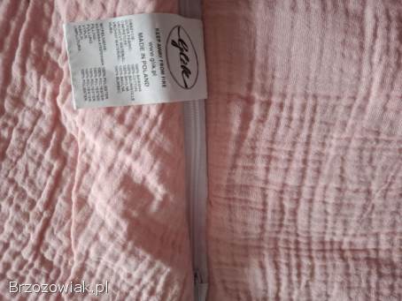 Rożek bawełniano muślinowy w kwiatki