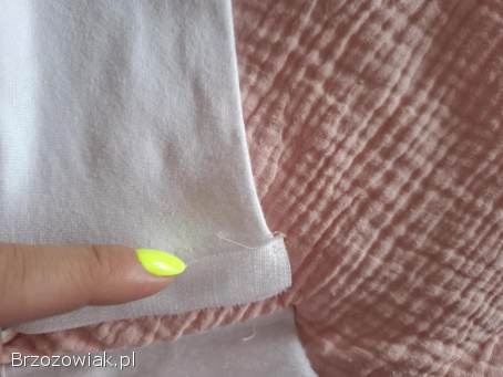 Rożek bawełniano muślinowy w kwiatki