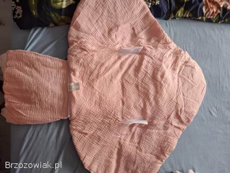 Rożek bawełniano muślinowy w kwiatki