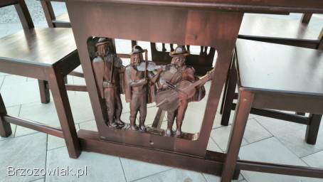 Meble rzeźbione góralskie,  folkowe