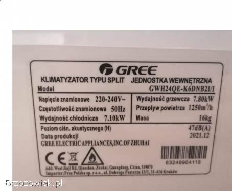 Klimatyzacja Gree Lumo Luxury Plus 7kW