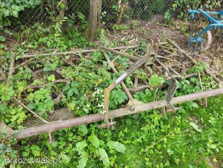 Siewnik brony kosiarka woz