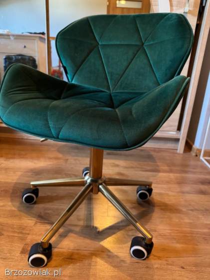 Krzesło obrotowe fotel welurowy
