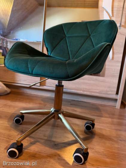 Krzesło obrotowe fotel welurowy