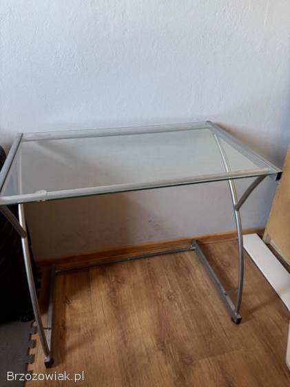 Stolik szklany biurko