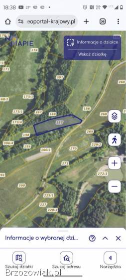 Działka rolna w malowniczej okolicy.