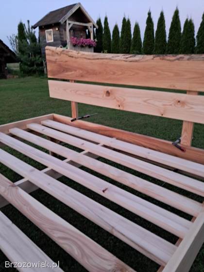 Łóżko jesionowe 160x200 ze stależem