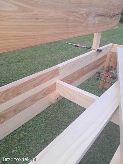 Łóżko jesionowe 160x200 ze stależem