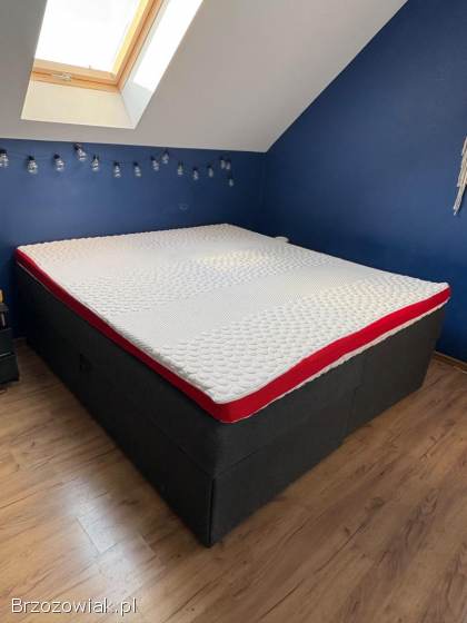 Łóżko kontynentalne z materacem
