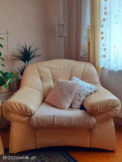 Skórzany komplet wypoczynkowy