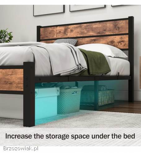 Metalowa rama łóżka 120x200