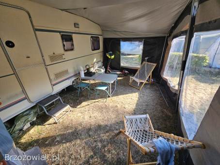Przyczepa kempingowa Burstner 4308 zarejestrowana sucha i kompletna