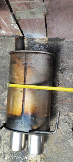 2x TŁUMIK nierdzewny