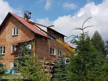 Usługi podnośnikiem koszowym (zwyżka) w Sanoku i okolicy