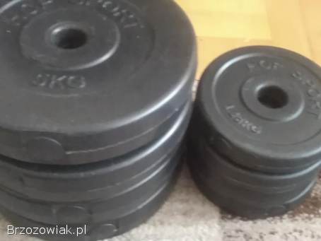 Sztanga z ciężarkami do ćwiczeń