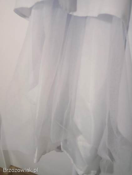 Elegancka sukienka komunijna z bolerkiem i torebką