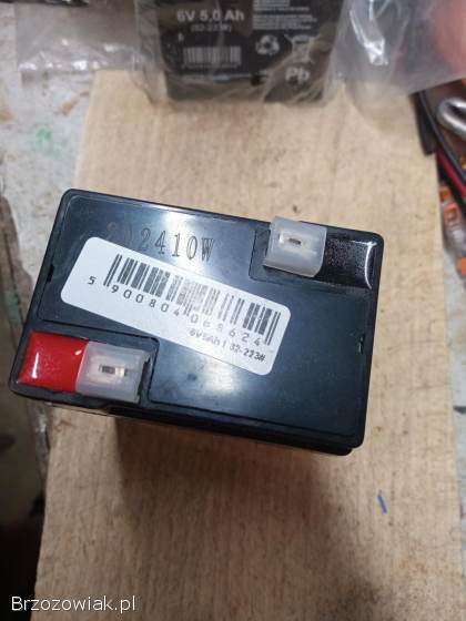 Akumulator żelowy bateria 6V 5Ah alarm UPS motocykl zabawka