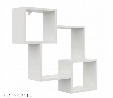 Półka wisząca,  regał biały do salonu,  sypialni