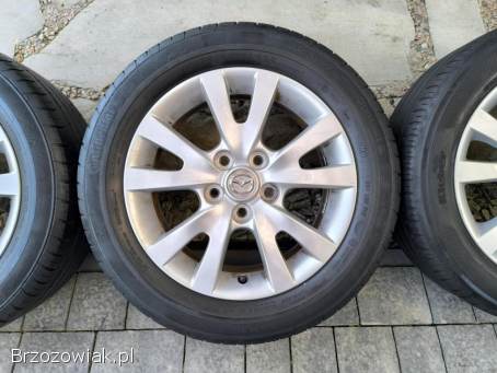 Alufelgi 16 5x114.  3 opony letnie 205/55R16 Mazda Mitsubishi Kia Toyota