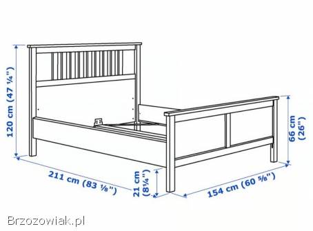 Podwójne łóżko z IKEA