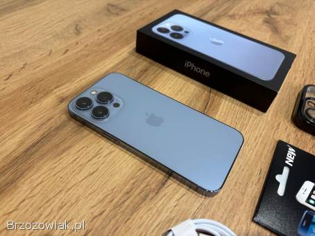 Okazja!  Iphone 13 Pro Sierra Blue!  Super Stan!  Gwarancja!  Kondycja 97