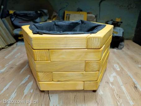 Doniczki drewniane donice