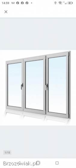 Drzwi tarasowe trzydrzwiowe bez słupka środkowego