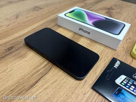 Okazja!  Iphone 14 -  Midnight!  Gwarancja!  Kondycja Baterii 100!
